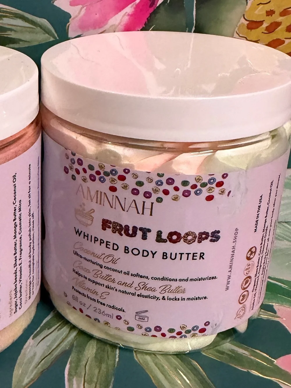 Aminnah Fruit Loops Sugar Scrub & Whipped Body Butter Set 8 oz